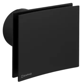 Ventilators Sapho EIRA aksiālais ar taimeri, 15 W, 100 mm, melns EI102B