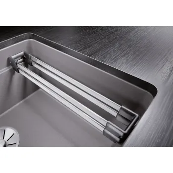 Virtuves Izlietne BLANCO ETAGON 500-U SILG PDUR Black M.ZUB InFino O.AF SILGRANIT™, PuraDur™, Melna 525887