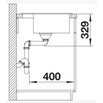 Virtuves izlietne BLANCO LEGRA 6 SILG Black O.ZUB O.AF SILGRANIT™ 526084
