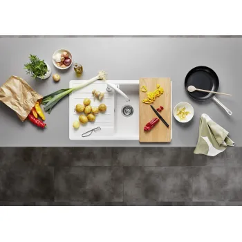 Virtuves Izlietne BLANCO LEGRA XL 6 S SILG White O.ZUB O.AF  SILGRANIT™, Balta 523328