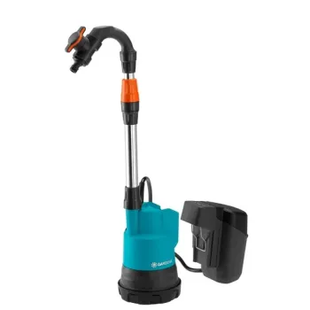 Iegremdējamais (Dernāžas) sūknis Gardena 2000/2 tīram ūdenim, 18V bez akumulatora un lādētāja, 970511201