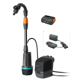 Iegremdējamais (Dernāžas) sūknis Gardena 2600 Comfort 18V lietus ūdenim ar akumulatoru 2,5 Ah, +lādētājs, 970825101