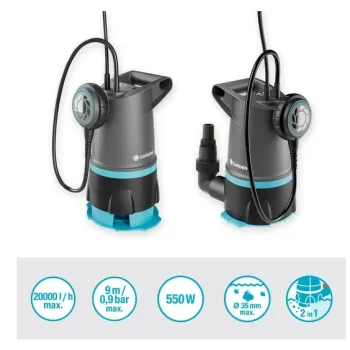 Iegremdējamais (Dernāžas) sūknis Gardena Basic 550W 970762401