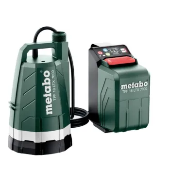 Iegremdējamais (Dernāžas) sūknis Metabo TPF 18 LTX 7000, tīram ūdenim, 18V bez akumulatora un lādētāja  601748850