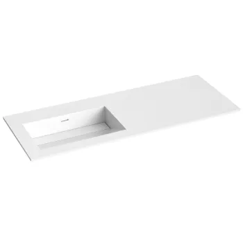 Mēbeļu izlietne Kame Corian 120 (bez atveres maisītājam) kreisā Balts Matēts CN1214618-L-BS