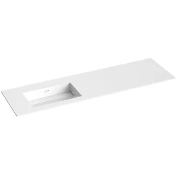 Mēbeļu izlietne Kame Corian 160 (bez atveres maisītājam) kreisā Balts Matēts CN1614618-L-BS