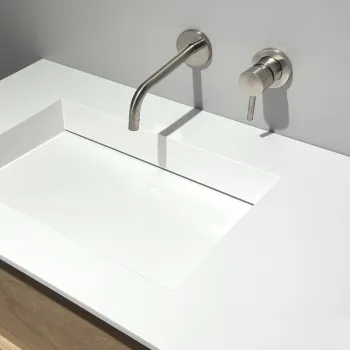 Mēbeļu izlietne Kame Corian N 180 (bez atveres maisītājam) kreisā Balts Matēts CN2000465-L-BS