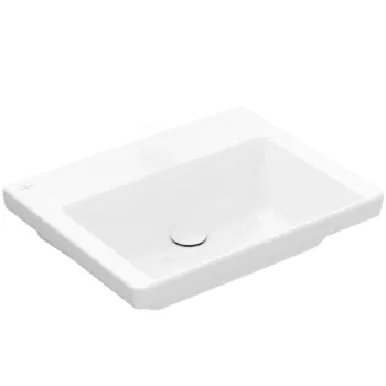 Mēbeļu izlietne Villeroy & Boch Subway 3.0 60x47cm, bez jaucējkrāna cauruma, CeramicPlus, alpine white 4A706FR1