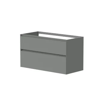 Vannas istabas skapītis Kame Loft 120cm 2 atvilknes, dubultais Grey Stone BUD/12-3DR/D18-LFT