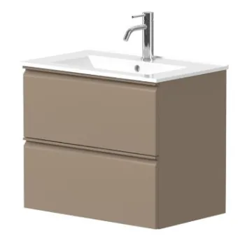Vannas istabas skapītis Kame Match 60cm 2 atvilknes, bez izlietnes, Cocoa brown BU/6-2DR/D15-MT