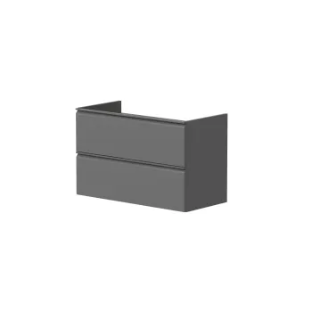 Vannas istabas skapītis Kame Match 80cm 2 atvilknes, bez izlietnes, Matt grey BU/8-2DR/D05-MT