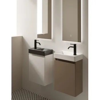 Vannas istabas skapītis Kame Mini 40cm Labais, bez izlietnes, Cocoa brown BU/40x22-R/D15-MN
