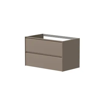 Vannas istabas skapītis Kame Moon 80cm 2 atvilknes, bez izlietnes, Cocoa brown BU/8-3DR/D15-MO