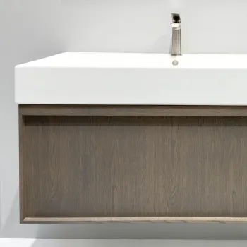 Vannas istabas skapītis Kame Sole 80cm 2 atvilknes, bez izlietnes, Smoked oak BU/8-3DR/N08-SOL