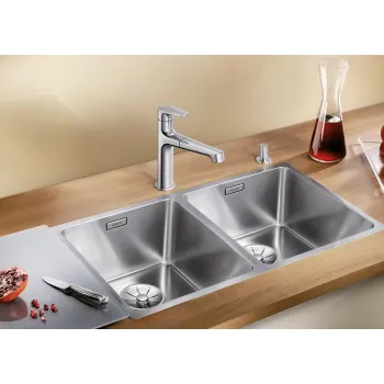 Virtuves izlietne Blanco Andano 340/340, 75x44 cm, nerūsējošais tērauds 522981