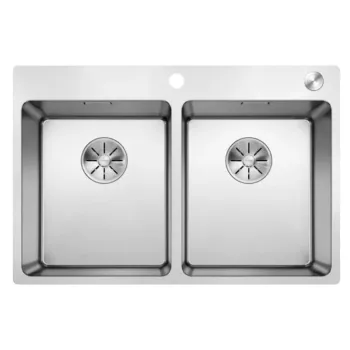 Virtuves izlietne Blanco Andano 340/340, 75x50 cm, InFino, nerūsējošais tērauds 525248