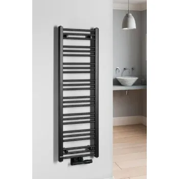 Dvieļu žāvētājs / Radiators Bruckner Albrecht 40x125cm, 437 W, melns 600.112.6