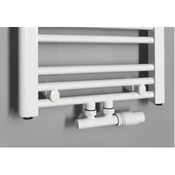 Dvieļu žāvētājs / Radiators Bruckner Albrecht 40x125cm, centrālais pieslēgums, balts 600.112.4