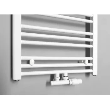Dvieļu žāvētājs / Radiators Bruckner Albrecht 50x157cm, centrālais pieslēgums, balts 600.115.4