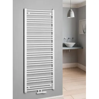 Dvieļu žāvētājs / Radiators Bruckner Albrecht 60x157cm, centrālais pieslēgums, balts 600.118.4
