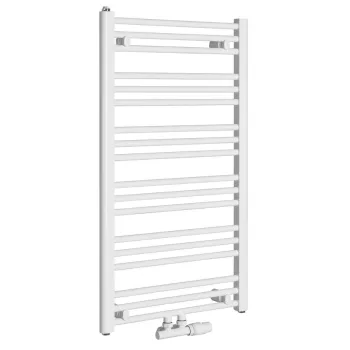 Dvieļu žāvētājs / Radiators Bruckner Albrecht 60x93cm, centrālais pieslēgums, balts 600.116.4