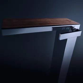 Nosegplāksne maisītājam Axor 245 mm, amerikāņu melnais valrieksts 47907000