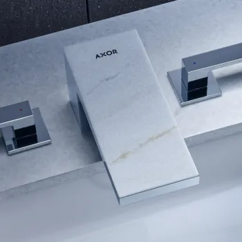 Nosegplāksne maisītājam Axor 245 mm, balts marmors 47910000