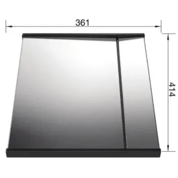 Pilienu savākšanas paplāte Blanco ieliktnis 361x414 mm, nerūsējošais tērauds/plastmasa 223067