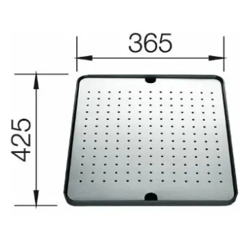 Pilienu savākšanas paplāte Blanco, nerūsējošais tērauds/plastmasa 513485