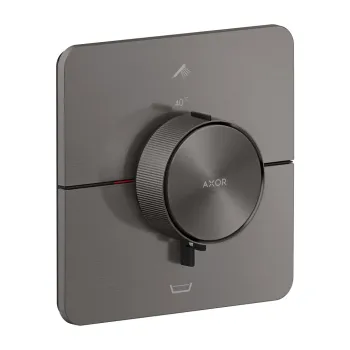 Vannas / Dušas maisītājs Axor ShowerSelect ID ar termostatu iebūvējams, birstēts melns hroms 36755340