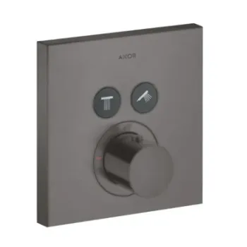 Vannas / Dušas maisītājs Axor ShowerSelect Iebūvējamais ar termostatu, birstēts melns hroms 36715340