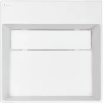 Vannas istabas izlietne Deante CORREO granīta uz virsmas ALABASTER, 400x400mm Balta