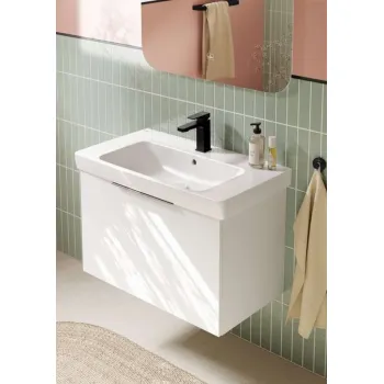 Vannas istabas skapītis Villeroy & Boch Architectura, ar izlietni CeramicPlus, 75x47x42 cm, 1 atvilktne ar SoftClose balta, 4A8780R1SVS