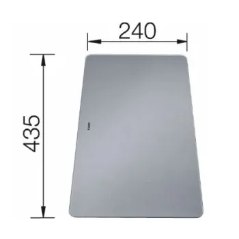 Virtuves Griešanas dēlis Blanco 35x240 mm, rūdīts stikls 227699