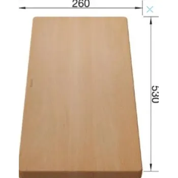 Virtuves Griešanas dēlis Blanco 530x260 mm, dižskābardis 218313