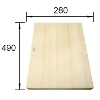 Virtuves Griešanas dēlis Blanco Collectis, 490x280 mm, kļava 235844