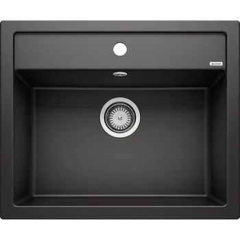 Virtuves izlietne Blanco Dalago 6 Silgranīta, 62x51 cm, melna 525874