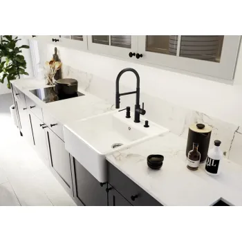 Virtuves izlietne Blanco Panor 60 Keramika, 60x63 cm, 2 caurumi, spilgti balta 514501