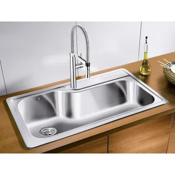 Virtuves izlietne Blanco Plenta 86x50 cm, pulēts nerūsējošais tērauds 514029