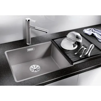 Virtuves izlietne Blanco Subline 500 Silgranīta, 53x43 cm, pelēks akmens 523533