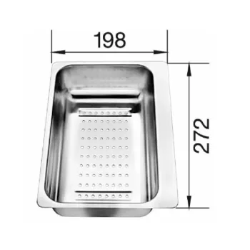 Izlietnes grozs Blanco Metra, nerūsējošā tērauda 217796