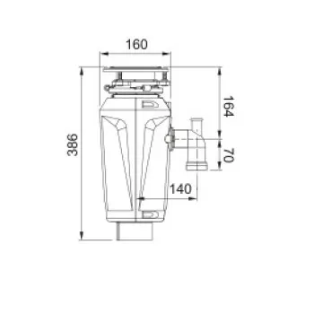 Franke Pārtikas atkritumu smalcinātājs TURBO ELITE TE-75, 550W 134.0715.096