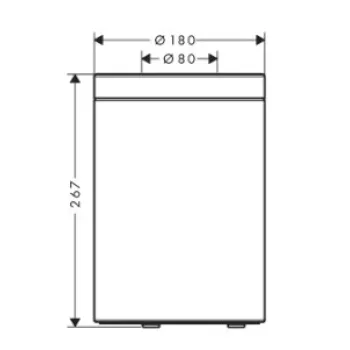 Atkritumu tvertne Axor Universal Circular 5 l, hroms 42872000