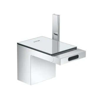 Bidē maisītājs AXOR MyEdition ar Push-Open snīpi, hroms/spoguļstikls 47210000