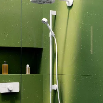 Dušas Komplekts Axor One, 2 plūsmas veidi, EcoSmart, matēti balts 48791700