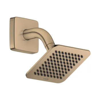 Dušas galva Axor Citterio C 12x12 cm, EcoSmart, pulēta bronza 28810140