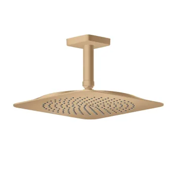 Dušas galva Axor Citterio C 27x27 cm, EcoSmart, pulēta bronza 28793140