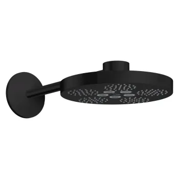 Dušas galva Axor One, diametrs 28 cm, 2 plūsmas veidi, matēti melna 48492670