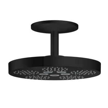Dušas galva Axor One diametrs 28 cm, 2 plūsmas veidi, matēti melna 48494670