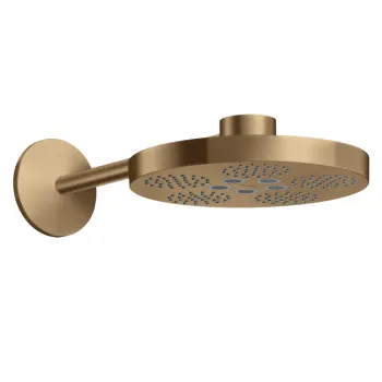 Dušas galva Axor One, diametrs 28 cm, 2 plūsmas veidi, pulēta bronza 48492140
